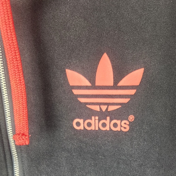 Adidas Men's Black and Red Hoodie&Pants - Picture 7 of 9